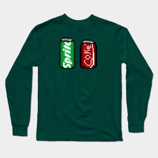 Drinks pixelart Long Sleeve T-Shirt